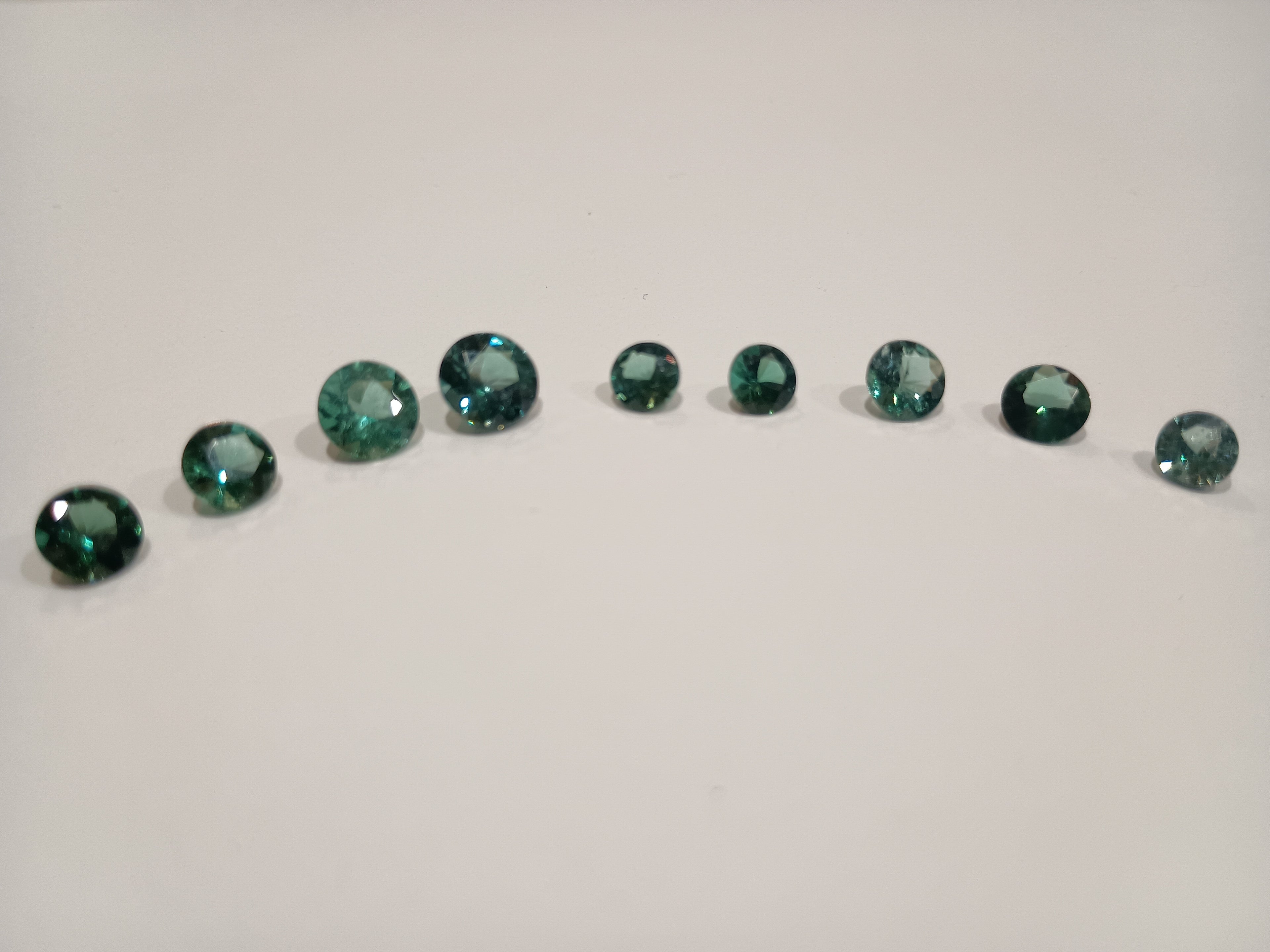 6.6 Carats Light Blue Tourmaline Parcel (9 cut stones)
